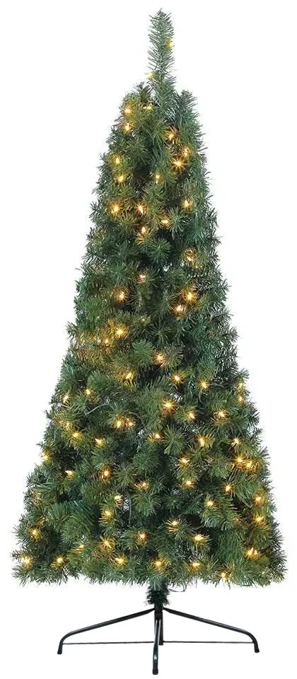 Fél műfenyő 80LED 120cm, 140ág