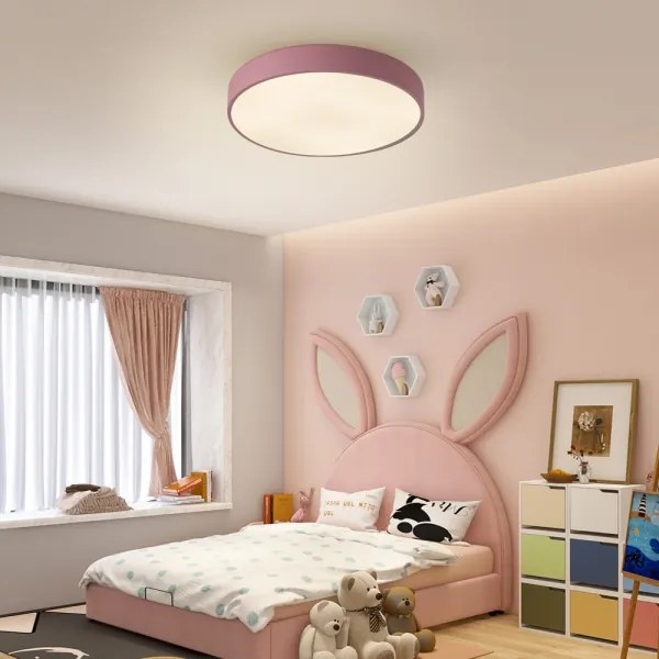 Brilagi - dimmelhető LED mennyezeti lámpa POOL LED/60W/230V 3000-6000K 50 cm rózsaszín+Távirányító