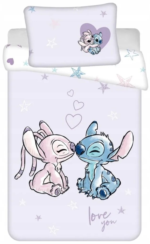 Disney Lilo and Stitch gyerek ágyneműhuzat 135x100cm+40x60cm Setino