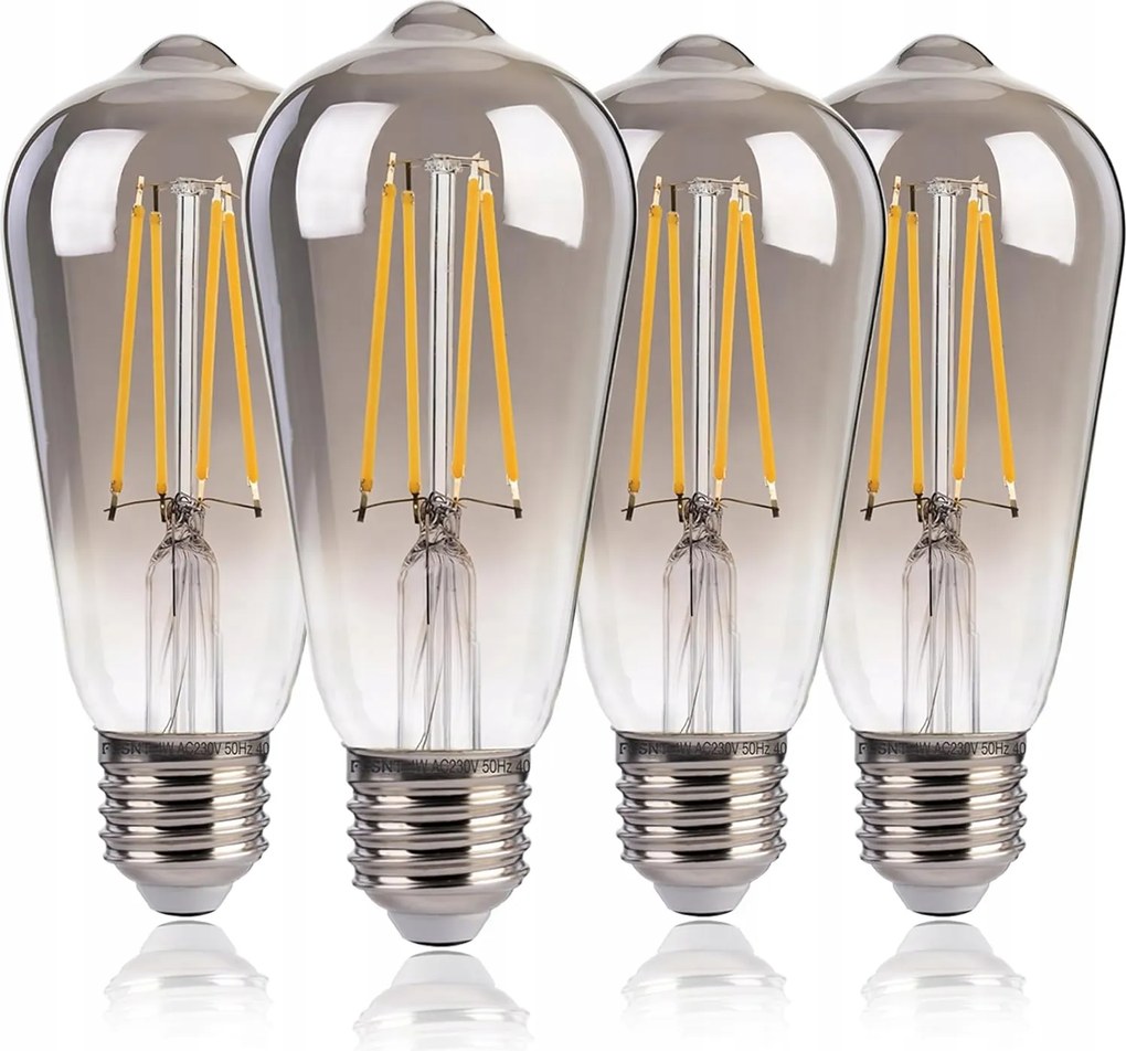 Led dekorációs izzó Flsnt Edison E27 csomag 4 db