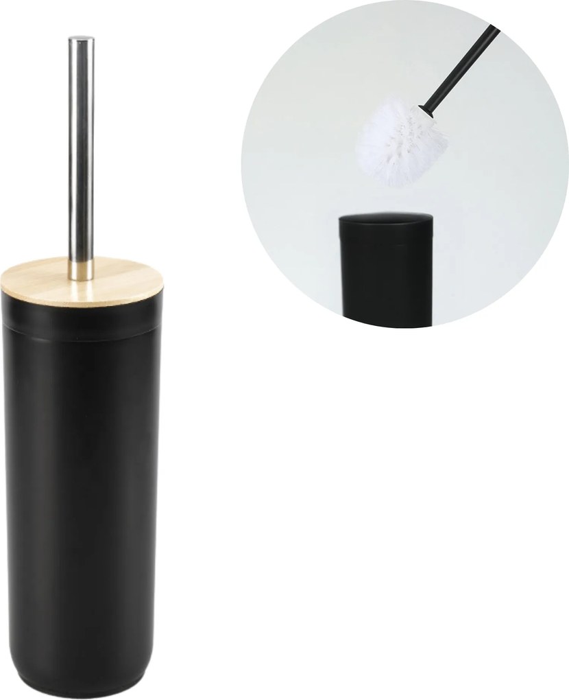 Wc-kefe Wc tartály cső szett fürdőszoba Fekete