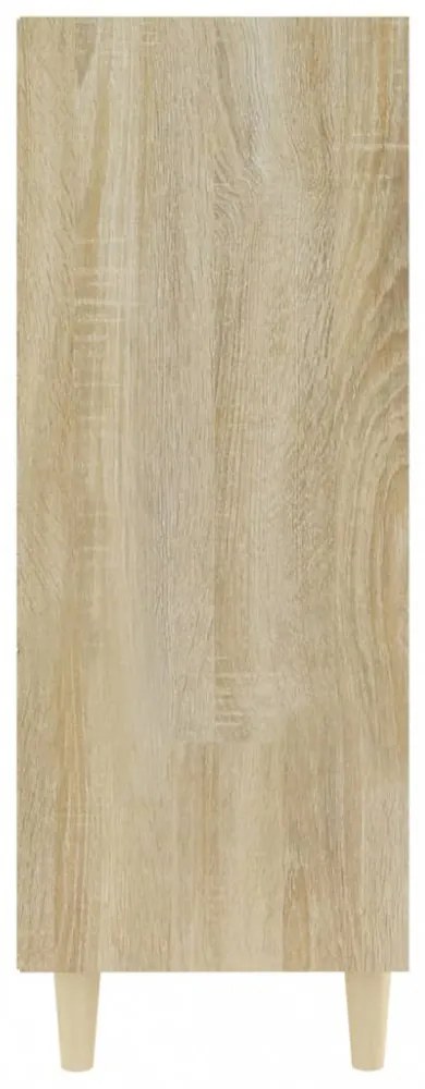 sonoma-tölgyszínű szerelt fa tálalószekrény 69,5 x 32,5 x 90 cm