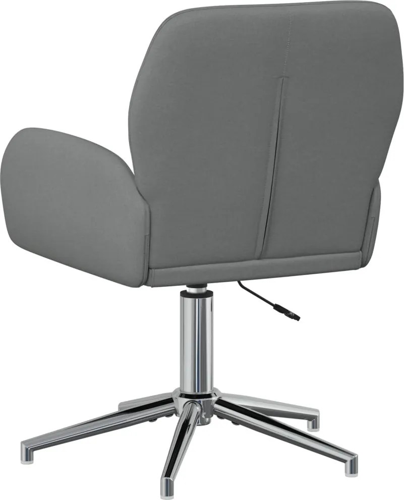 vidaXL Forgós Íróasztali Székek 6 db 54 x 58 x 90 cm Sötétszürke