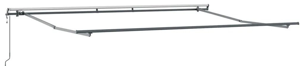 Automatikus behúzható napellenző piros és fehér csíkos 400x300 cm
