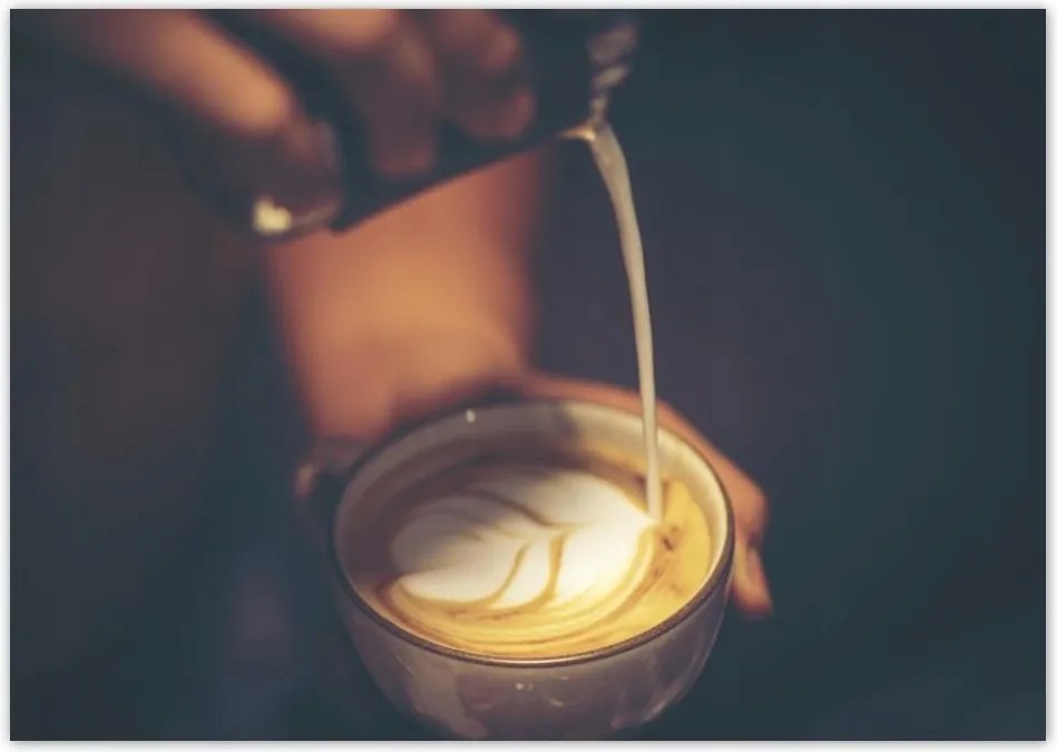 Poszterek A0 Szint Kávé latte art kávézó
