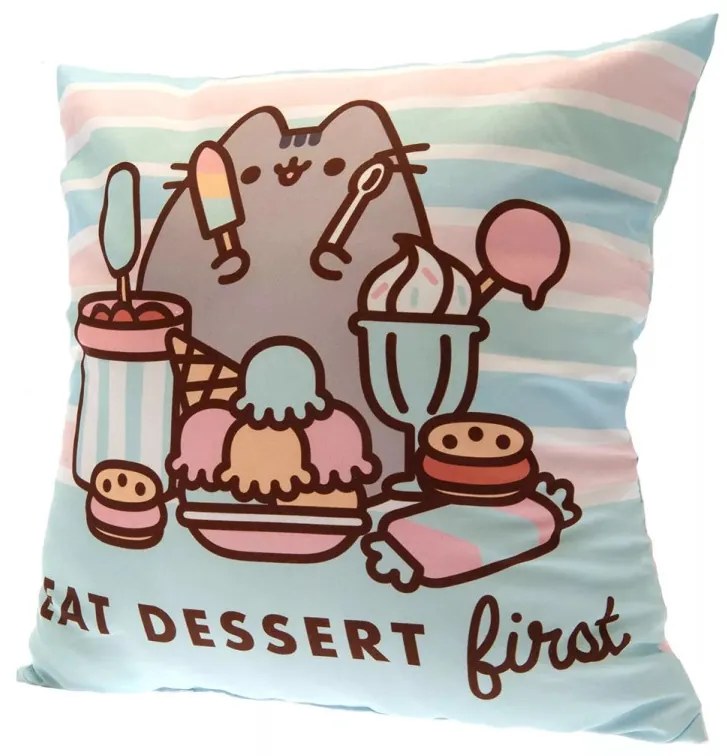 Pusheen párna, díszpárna 40x40 cm (Dessert)