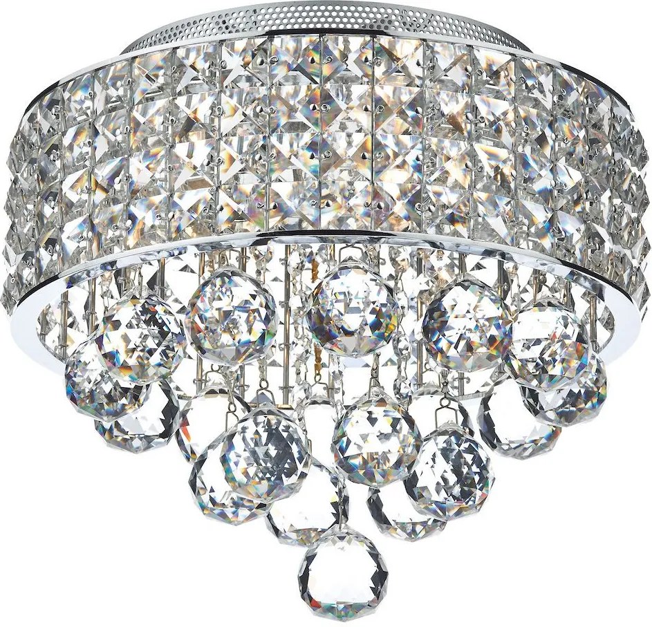 DAR LIGHTING MAT5350 MATRIX Kristály Mennyezeti Lámpa Csiszolt Króm G9 IP20