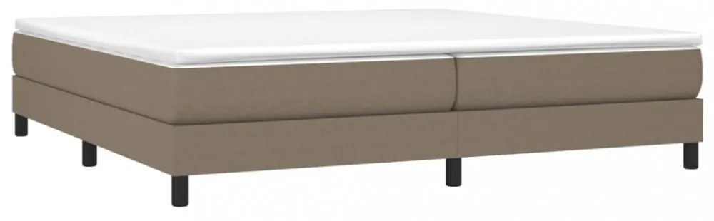 tópszínű szövet ágykeret matrac nélkül 200 x 200 cm