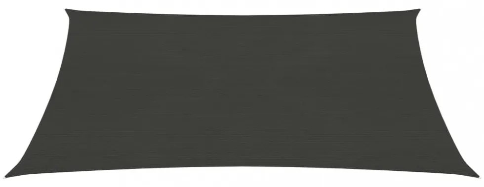 antracitszürke HDPE napvitorla 160 g/m² 2 x 2,5 m