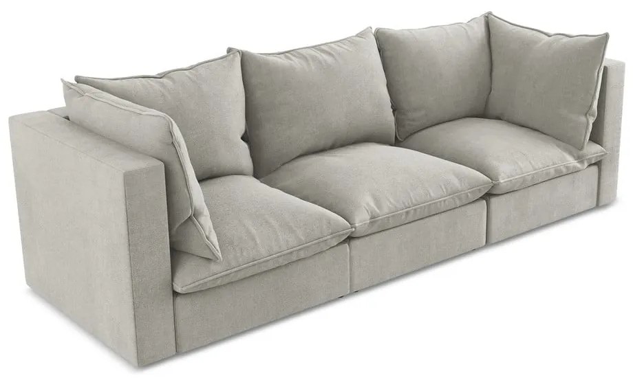 Világosszürke kanapé 255 cm Manao – Makamii