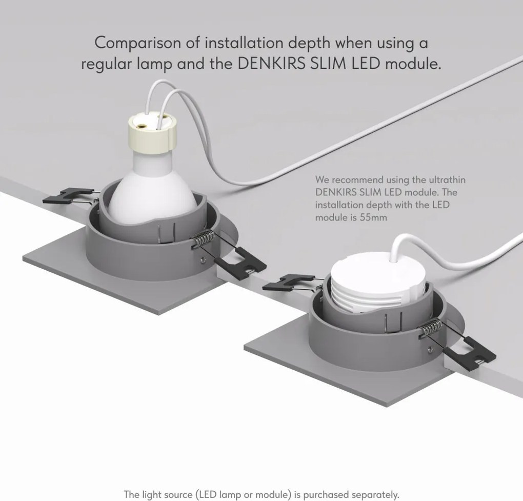 Rodvig series recessed ceiling downlight — DK/EU-3071-CT