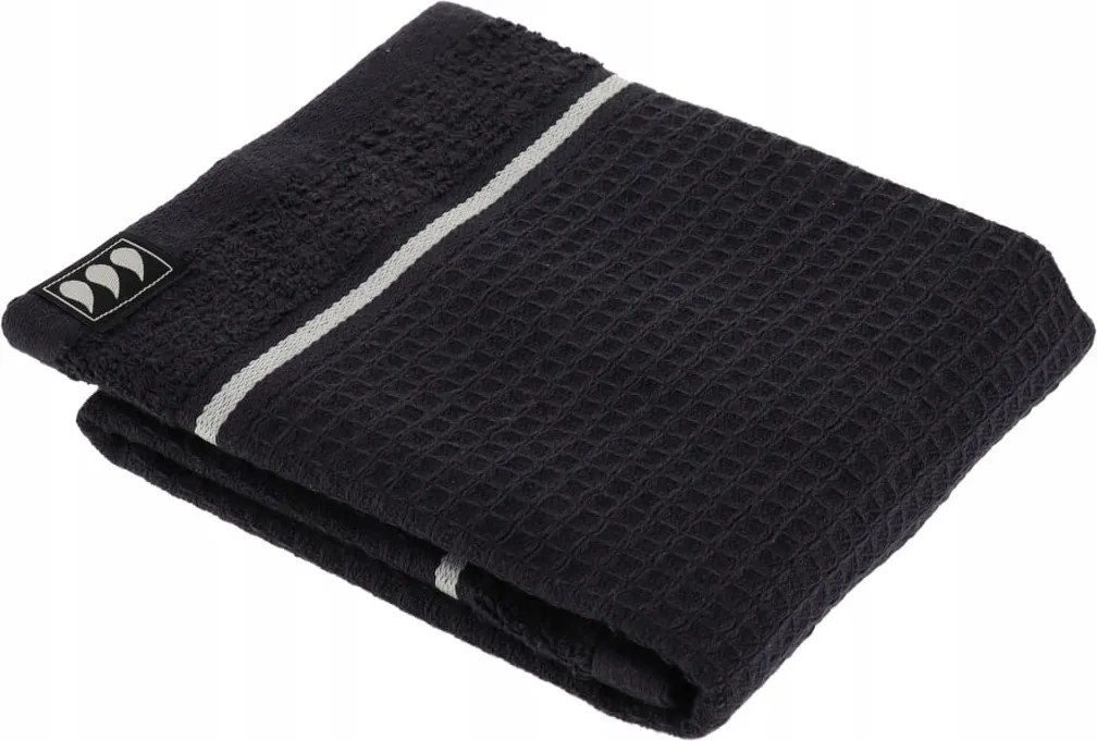 Kéztörlő Ostya Pamut Fekete 30 X 50 CM 500 G/m²