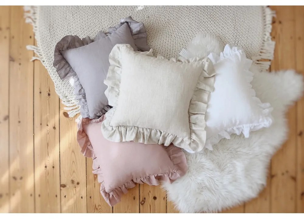 Gyerek párnahuzat White Frill - Moi Mili