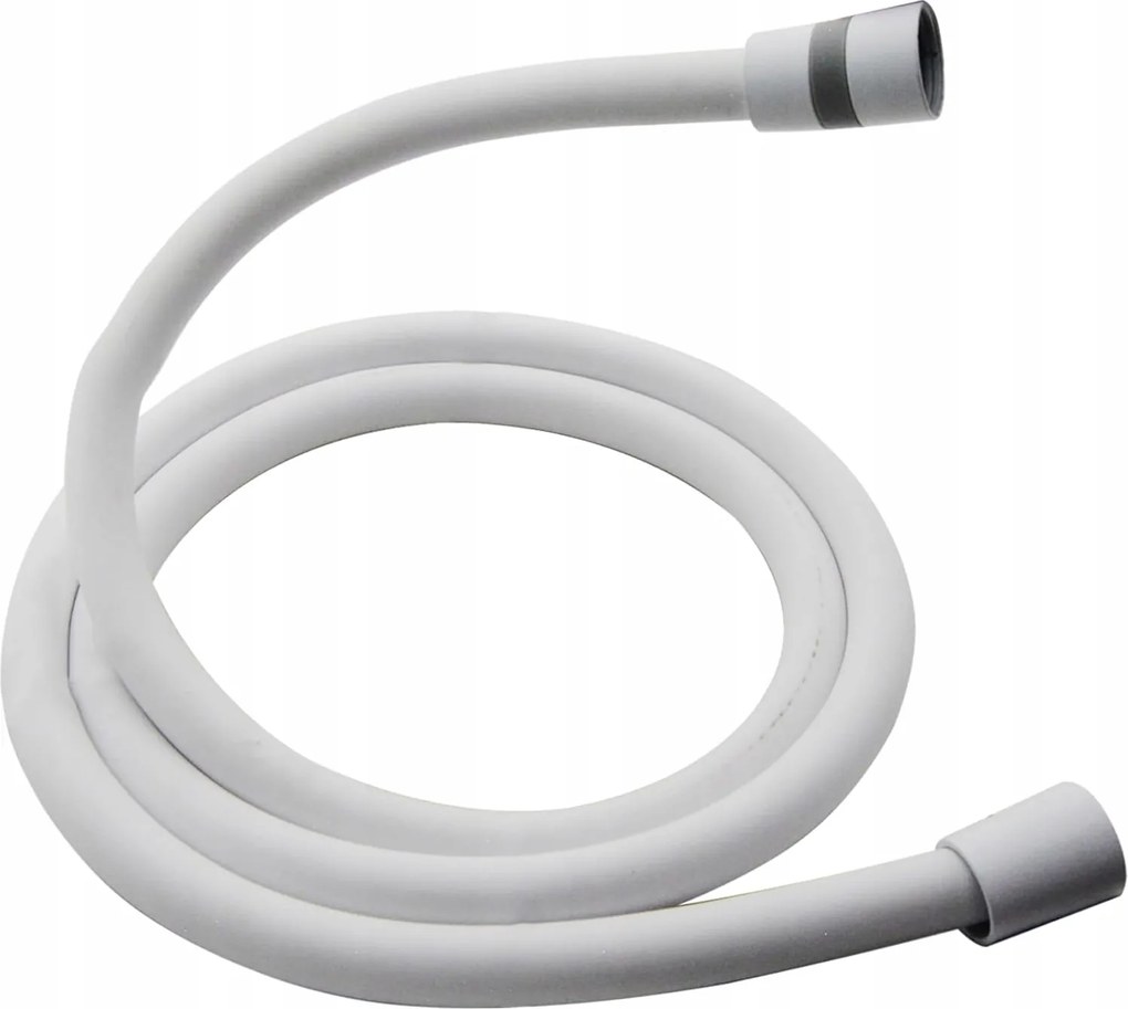 Zuhanytömlő hosszú G1/2 Gumi Rugalmas 200cm Fehér