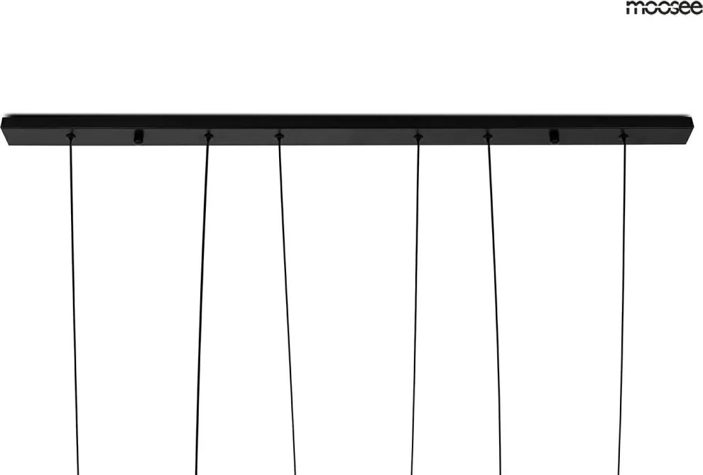 KING HOME MSE010100280 ATLAS Többágú Függesztett Lámpa Fekete LED IP20