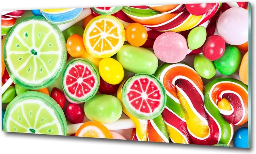 Fotó kép edzett üveg Gyümölcsök és víz 125x50