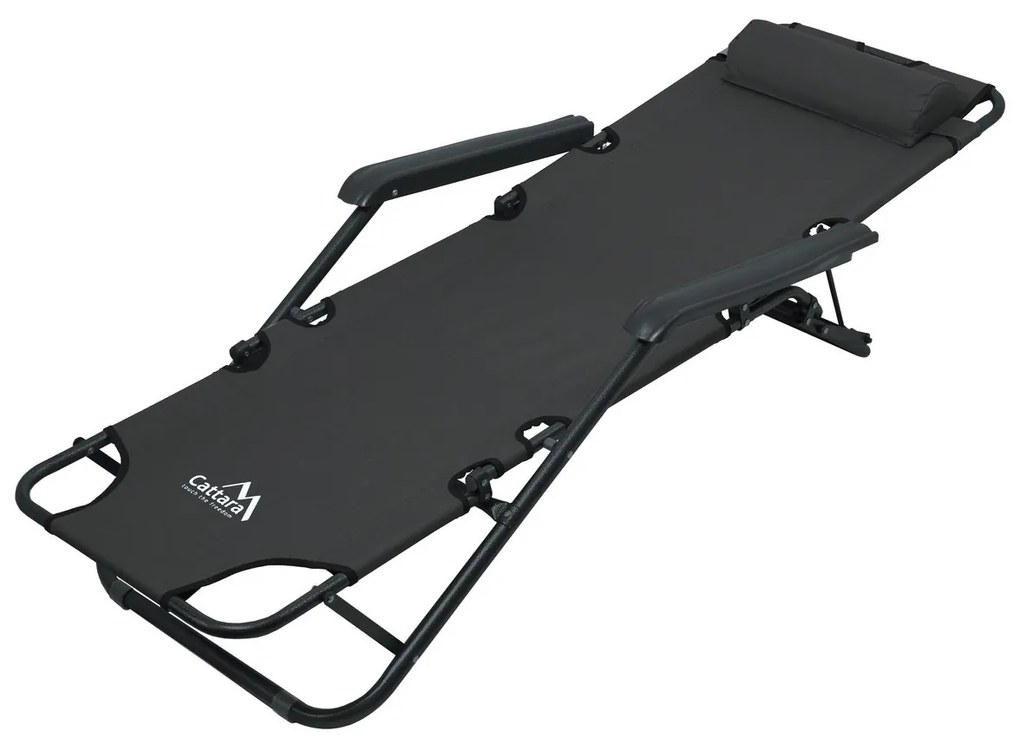 Cattara 13513 Összecsukható nyugágy Comfort,antracit, 155 x 61 cm