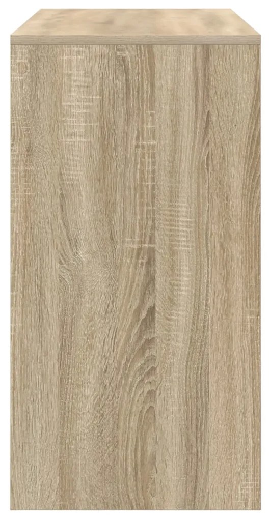 vidaXL Íróasztal Sonoma tölgy Mérnökileg kezelt fa 100 x 40 x 76 cm