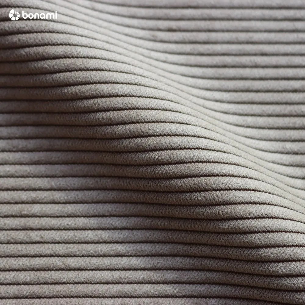 Szürkésbarna kárpitozott ágyneműtartós egyszemélyes ágy matraccal 90x200 cm Avela – Bonami Selection