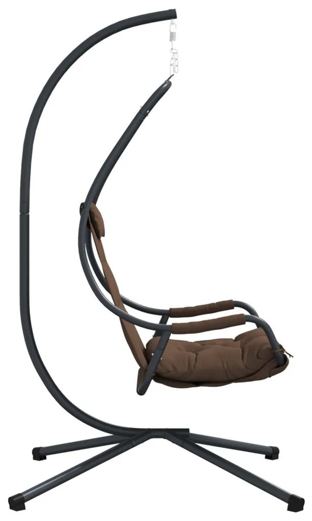 Függő tojás szék Kávé 94 x 107 x 196.5 cm Acél