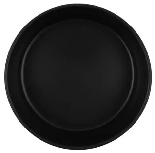 20 darabos étkészlet, fekete/kőkerámia