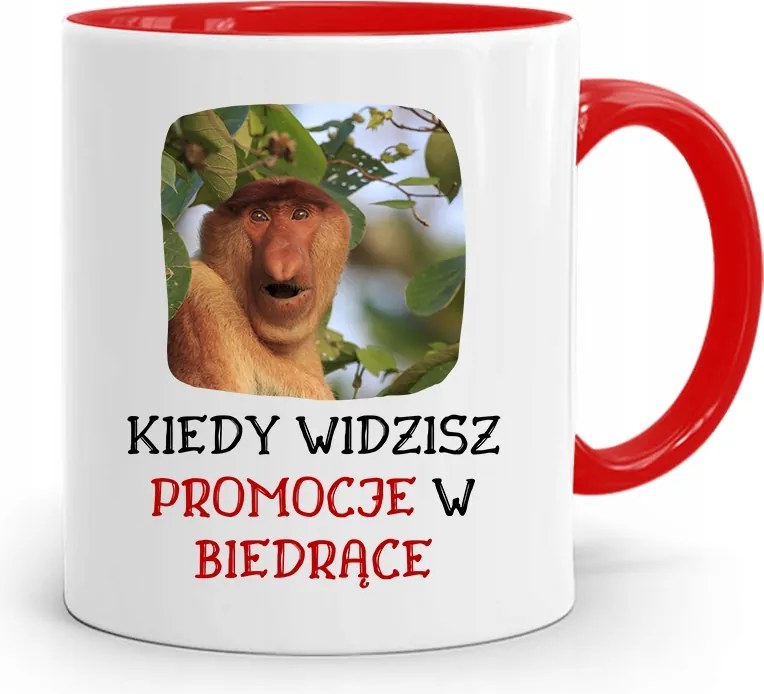 Piros Hordozós Bögre Janusz Akció Katicabogár Mintával