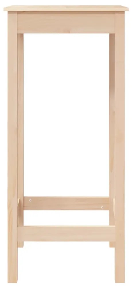 vidaXL tömör fenyőfa bárasztal 50 x 50 x 110 cm