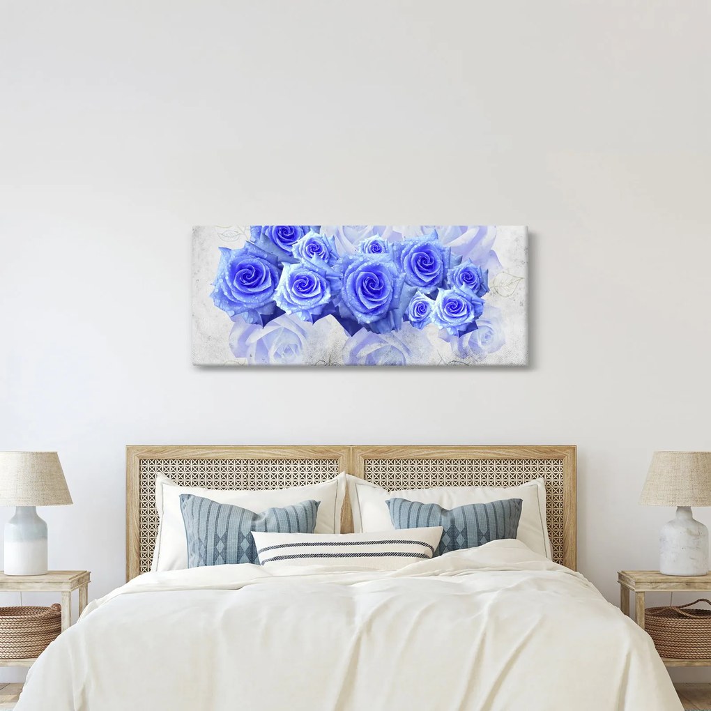 Kép - Kék rózsa (120x50 cm)