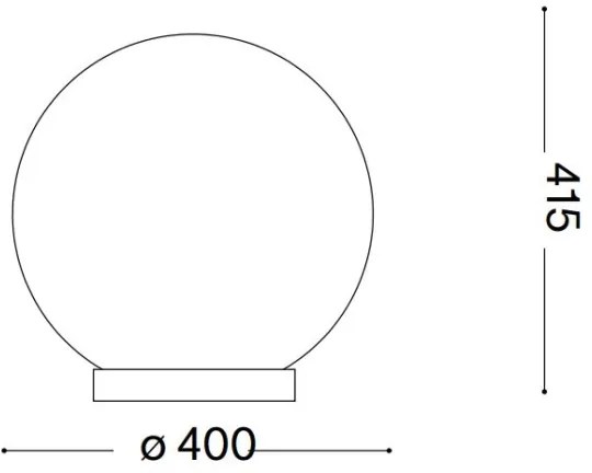 Ideal Lux - Asztali lámpa CARTA 1xE27/25W/230V átm. 40 cm fehér
