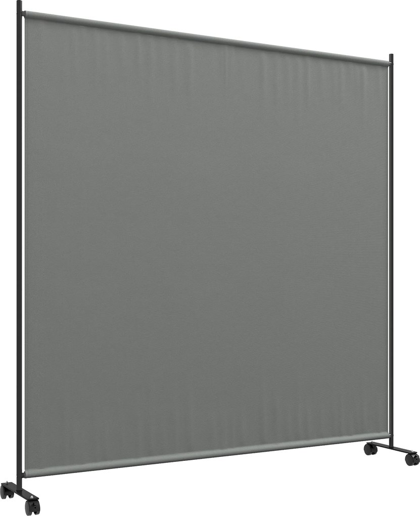 Outsunny Kültéri Görgős Kertvédő Panel, Kerti Adásvédő, Átlátszatlan, Önálló, Kerthez, Teraszhoz, Erkélyhez, Jakuzziba, 183 x 30 x 181 cm, Sötétszürke