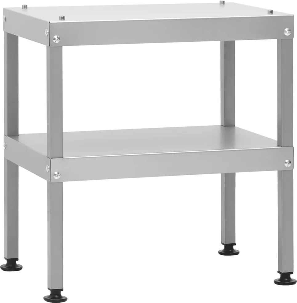 vidaXL horganyzott acél asztal füstölőkemencéhez 40x28x44,5 cm