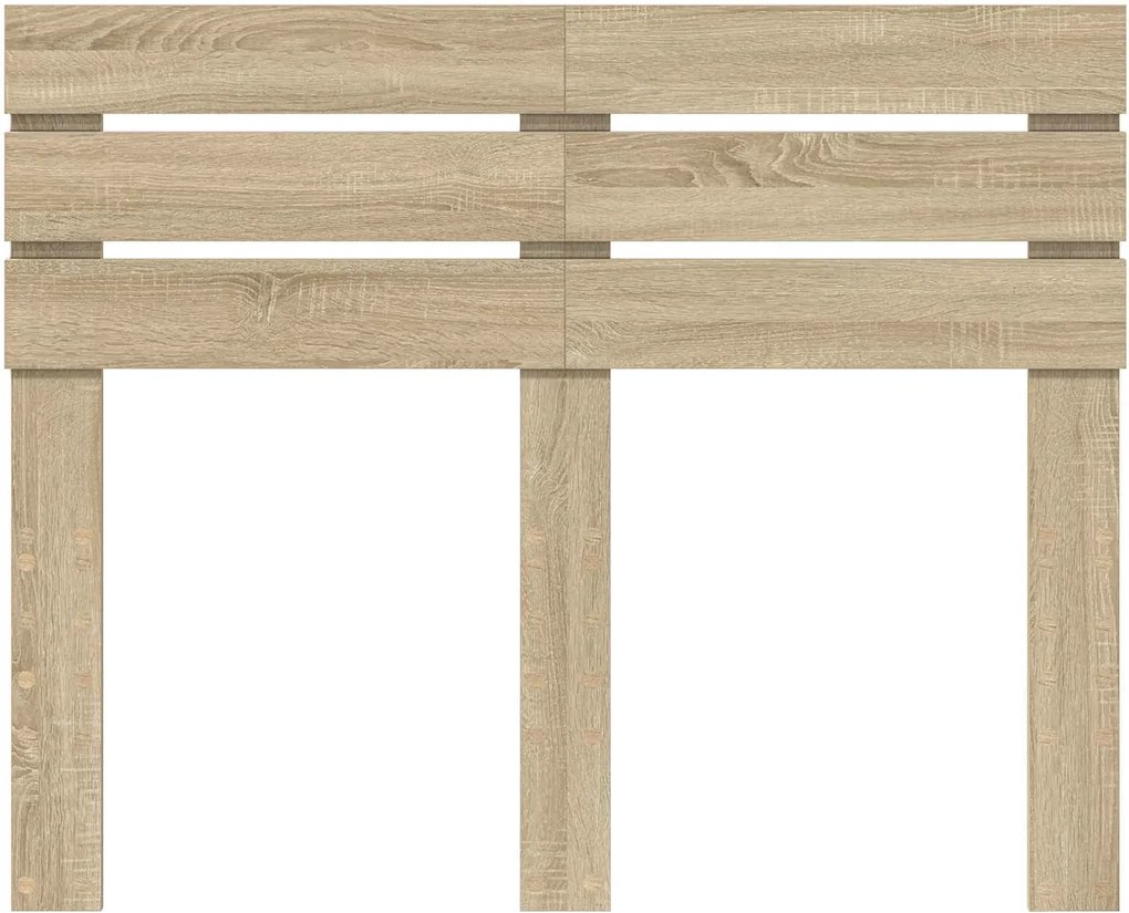 vidaXL Fejtámla Sonoma tölgy 120 cm Faanyag