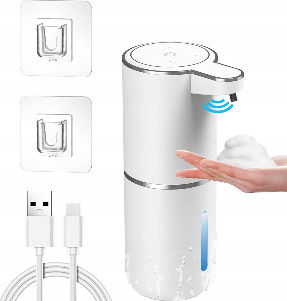 Habszappan Adagoló Érintésmentes Automata Fali Usb Diszpenzátor