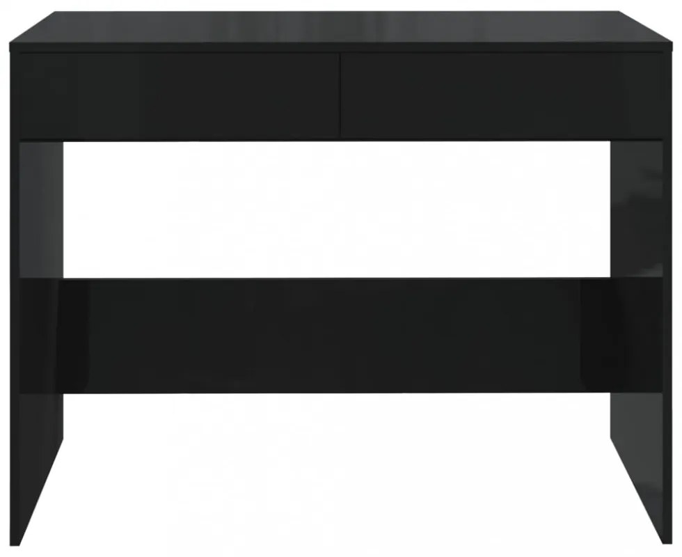 fekete szerelt fa íróasztal 101 x 50 x 76,5 cm