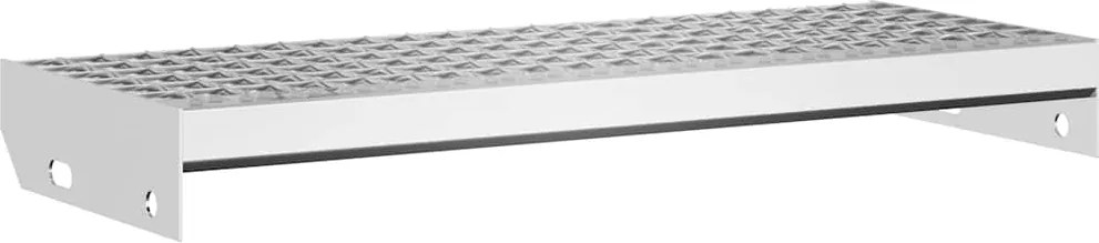 vidaXL horganyzott acél rácsos lépcsőfok 60 x 24 x 7 cm