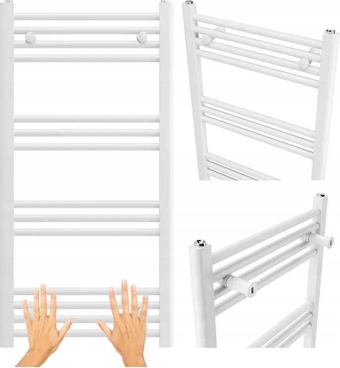 Fürdőszobai Radiátor Modern Létra Fehér 100x50 cm Breno