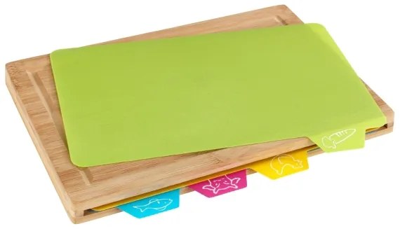 WENKO 53064100 - Vágódeszka 32,5x22,5 cm barna/tarka