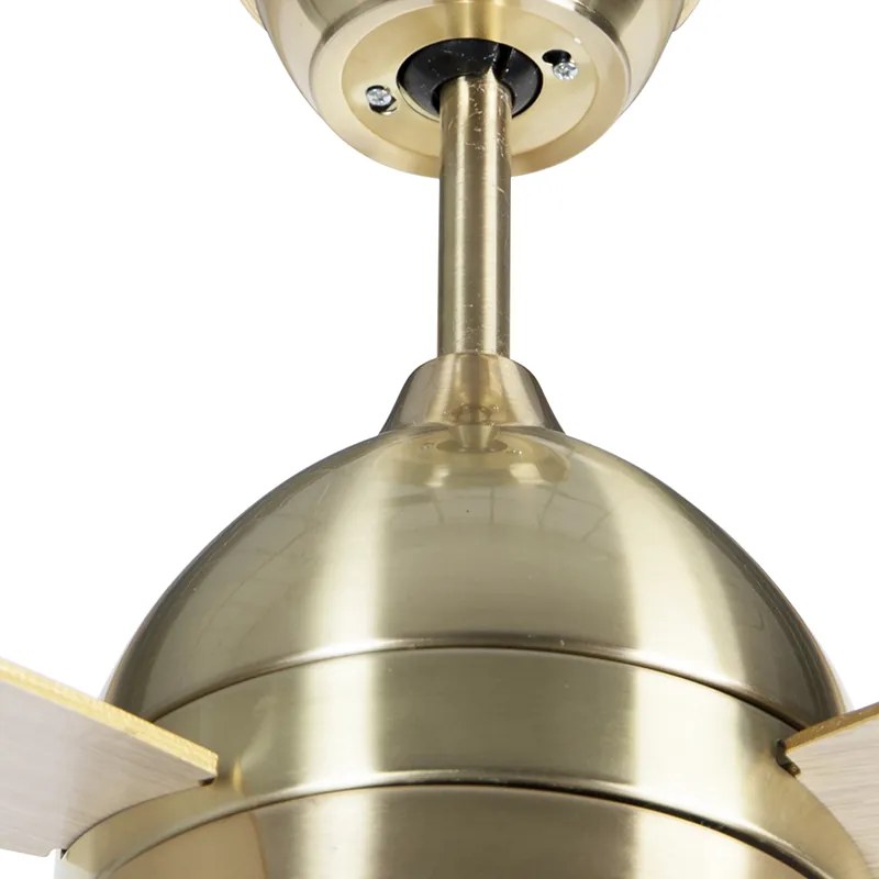 Mennyezeti ventilátor sárgaréz 96 cm távirányítóval - Rotar