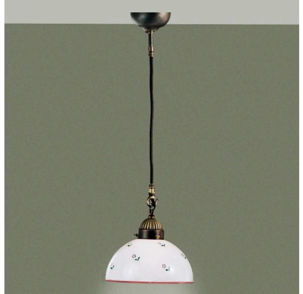 Kolarz 731.30.69 - Csillár zsinóron NONNA 1xE27/75W/230V átm. 20 cm piros