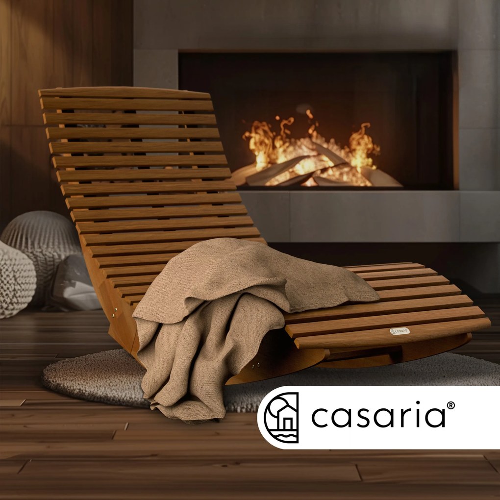 Casaria® Ergonómikus nyugágy - akácfa