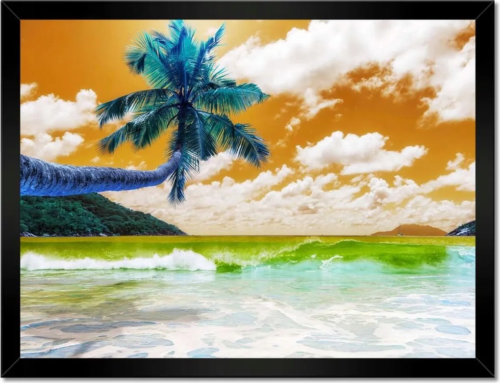 Poszterek keretben 40x30 Trópusok Tájkép Pálma