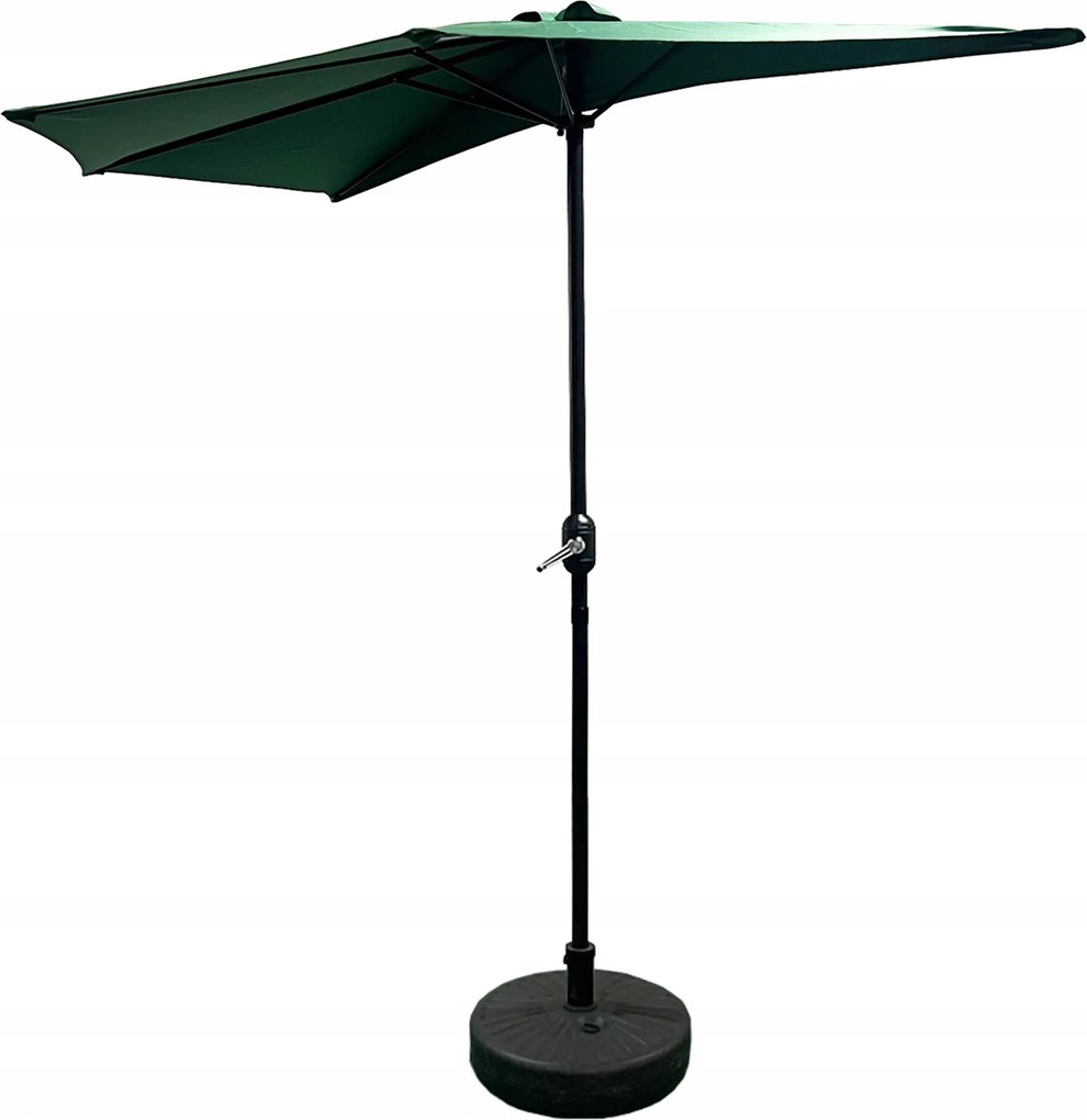 Aga Classic Félkör napernyő 270 cm Sötétzöld