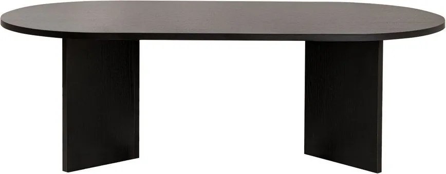 Fekete matt dohányzóasztal 60x119 cm Sable – Kalune Design