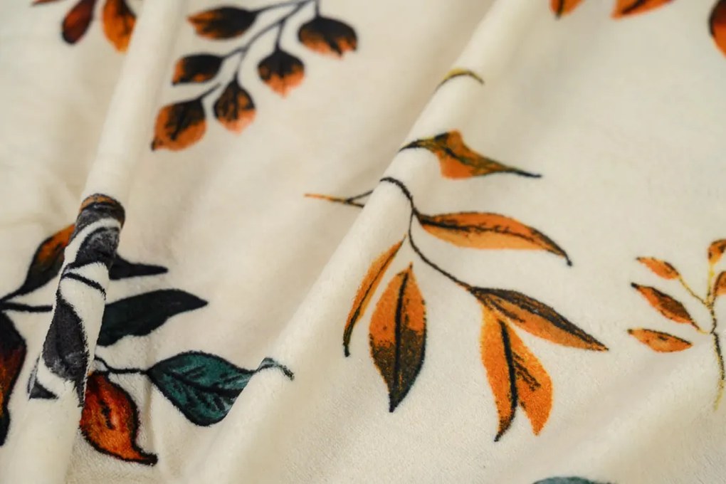 Mikroplüss ágyneműhuzat AUTUMNA krémszínű Ágyneműhuzat mérete: 70 x 90 cm | 140 x 220 cm