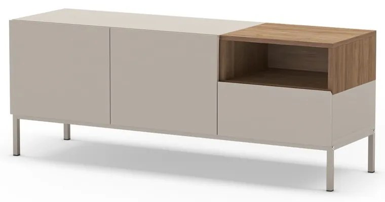 Krémszínű TV-állvány 140x55 cm Cailin – Marckeric