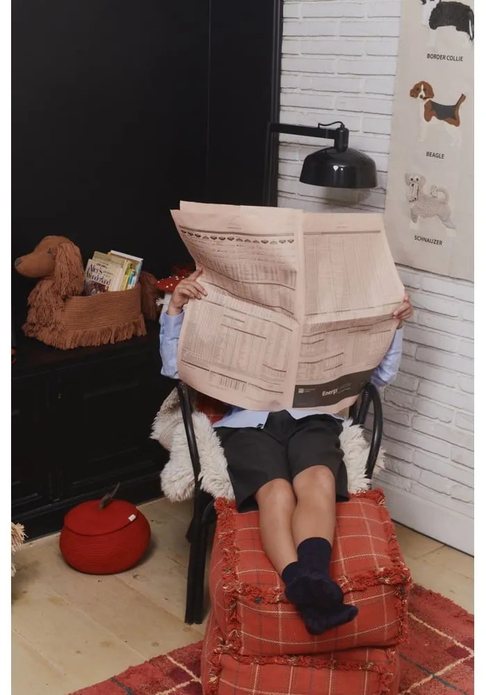 Piros gyerek babzsákfotel Mapple Red – Lorena Canals