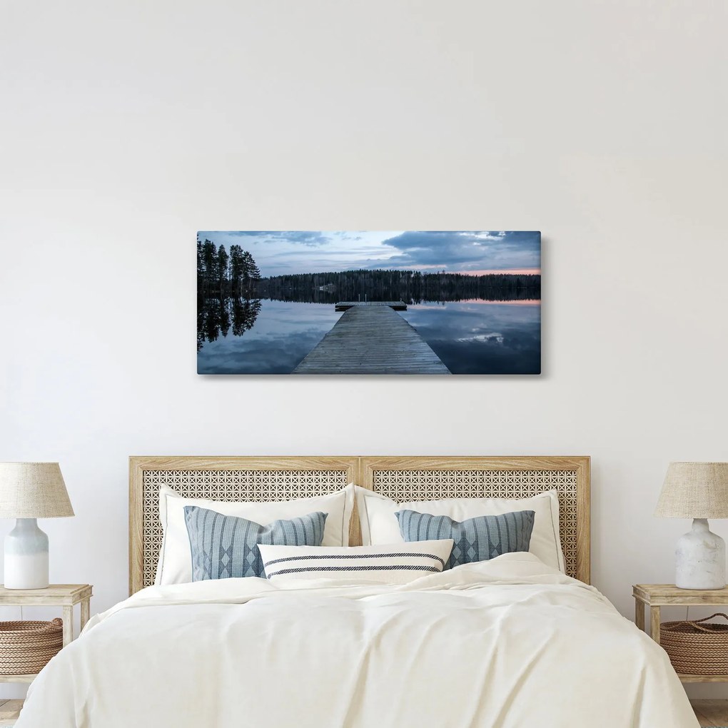 Kép - Móló a tón (120x50 cm)
