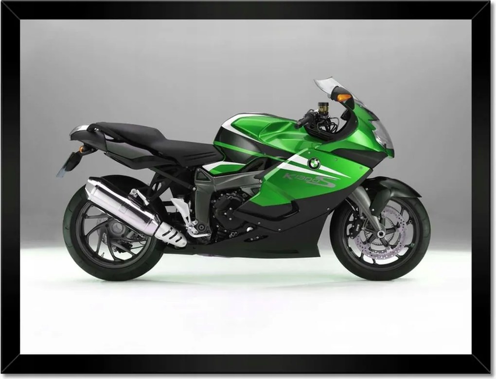 Poszterek keretben 40x30 Lime motorversenyző