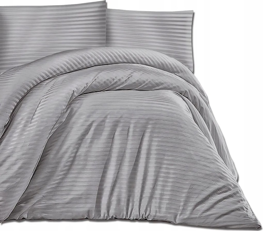 Lux szatén ágyneműhuzat 180x200 Szürke