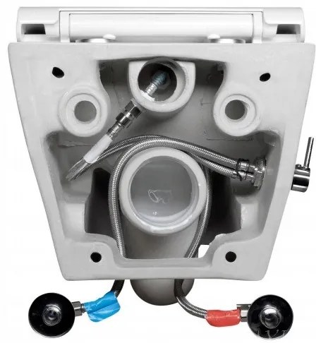 Sanovit AVVA fali WC - BEÉPÍTETT bidé funkcióval - rimless - perem nélküli - 53 cm